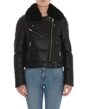 Moose Knuckles Leather Jackets - Nero