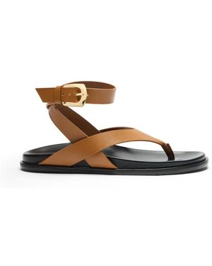 Stuart Weitzman Flat Sandals - Brown