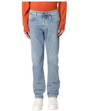 Siviglia Klassische Passform Stone-Washed Jeans - Blau