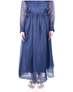 Weekend by Maxmara Plissierter Maxirock - Blau