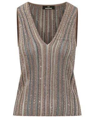 Missoni V-Neck Knitwear - Marrón