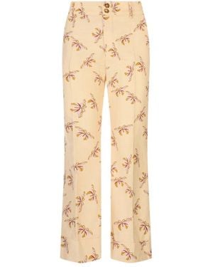 La DoubleJ Wide Trousers - Natural