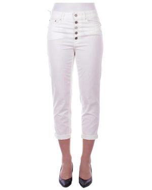Dondup Cropped Trousers - Bianco