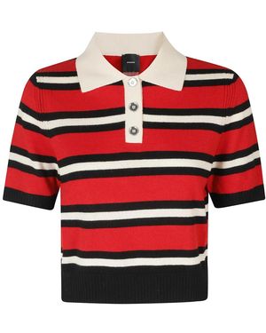Pinko Round-Neck Knitwear - Rojo