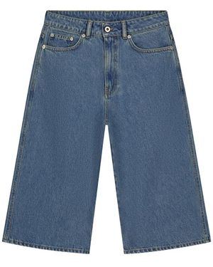 OLAF HUSSEIN Denim Shorts - Blauw