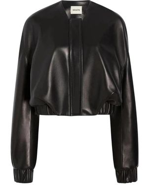 KHAITE Bomber Jackets - Negro