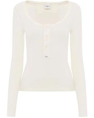 Chloé Truien & Vesten ,Wit ,Top E26