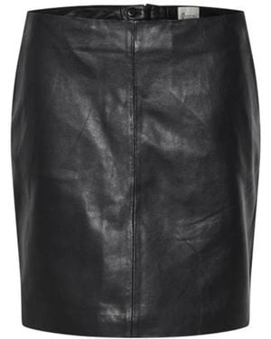 My Essential Wardrobe Leather Skirts - Black