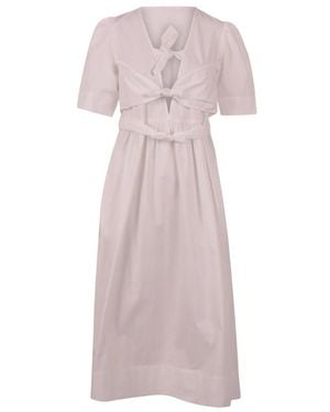 Ganni Midi Dresses - Pink