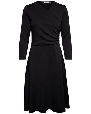 Inwear Kleedjes ,Zwart ,Midi Jurk