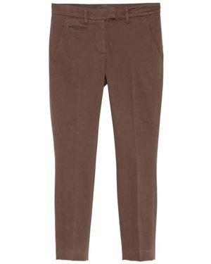 Dondup Cropped Pants - Brown