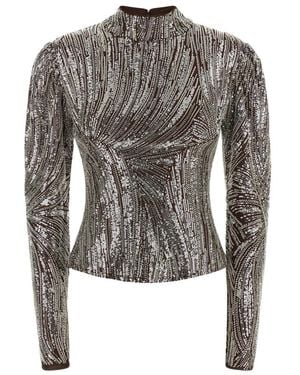 Rabanne Long Sleeve Tops - Grigio
