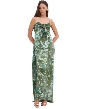 Sandro Ferrone Maxi-Kleid - Grün