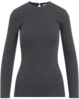 Brunello Cucinelli L/S Rib T-Shirt - Grijs
