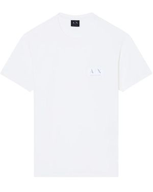 ARMANI EXCHANGE Tops ,Wit ,Katoen T-Shirt