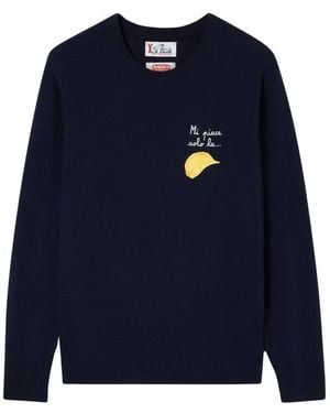 MC2 Saint Barth Round-Neck Knitwear - Bleu
