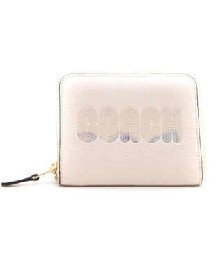 COACH Accessoires ,Leer Kaarthouder Portemonnee - Roze