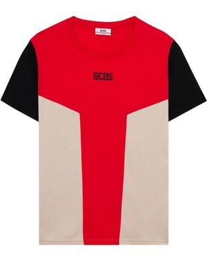 Gcds Color-Block T-Shirt - Rot