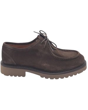 Exton Schoenen ,Bruin ,Leer 683 Engineer Laced Shoe