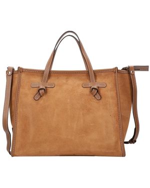 Gianni Chiarini Tassen ,Leer Marcella Tote Bag - Bruin