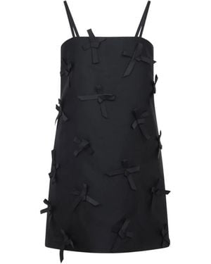 Jil Sander Kleedjes ,Zwart ,Polyester Mini Jurk