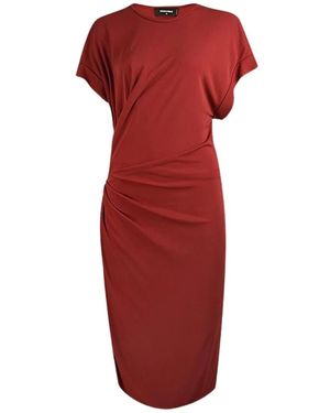 DSquared² Midi Dresses - Red