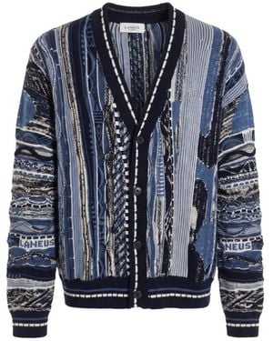 Laneus Truien & Vesten ,Blauw ,Boxy Cardigan