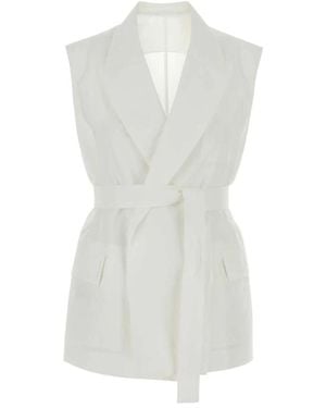 Brunello Cucinelli Waistcoats - White
