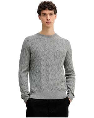 Hackett Round-Neck Knitwear - Gris