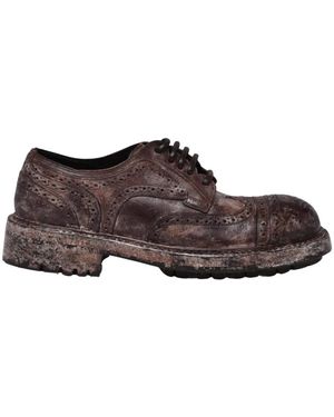 Dolce & Gabbana Laced Schoenen - Bruin