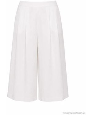 MEIMEIJ Cropped Trousers - White