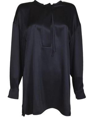 Giorgio Armani Zijden Blouse - Blauw