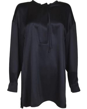 Giorgio Armani Zijden Blouse - Blauw