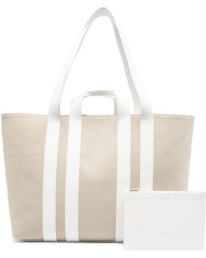 Lanvin Tassen ,Katoen Ballade East West Shopper - Wit