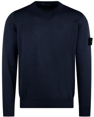 Stone Island Round-Neck Knitwear - Blu