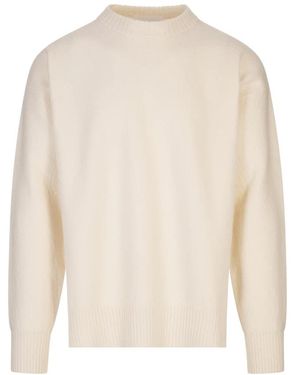 Jil Sander Round-Neck Knitwear - White