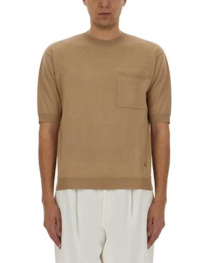 Moschino Round-Neck Knitwear - Natural
