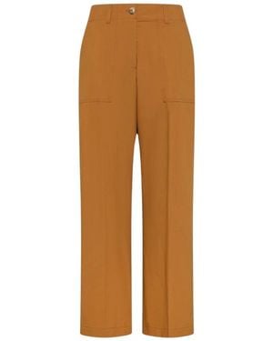 Momoní Wide Trousers - Marrone