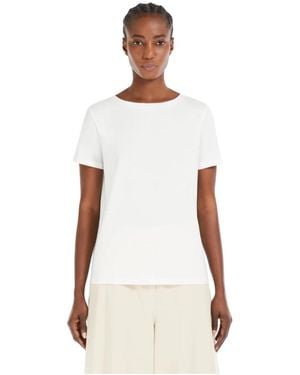 Weekend by Maxmara Cotton Butterfly Logo Tee - Weiß