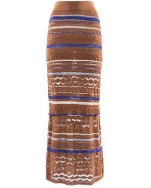 Nenette Maxi Skirts - Brown