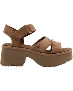 UGG Bequeme Leder Sandalen Für Männer - Braun