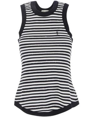 Saint Laurent Sleeveless Tops - Blue