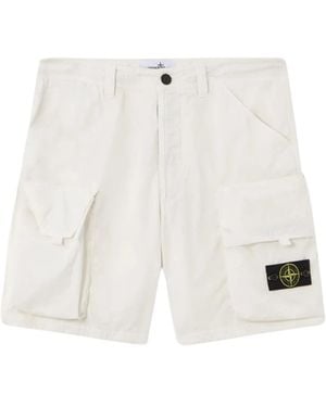 Stone Island Casual Shorts - White