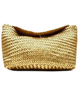 Dragon Diffusion Diagonal Weave Flap Corsina Bag - Gelb