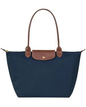 Longchamp Le Pliage Original Umhängetasche L - Blau