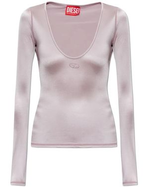 DIESEL Tops ,Paars ,Long Sleeve Tops - Roze