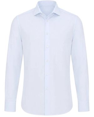 Xacus Overhemden ,Blauw ,Casual Shirts - Wit