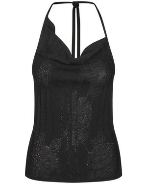 Samsøe & Samsøe Tops ,Zwart ,Sleeveless Tops