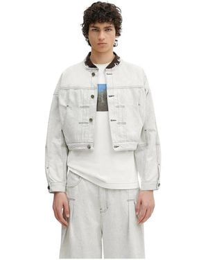 Adererror Product. 21 Cropped Denim Jacket - Grau