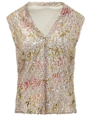 Alberta Ferretti Sleeveless Tops - Natural